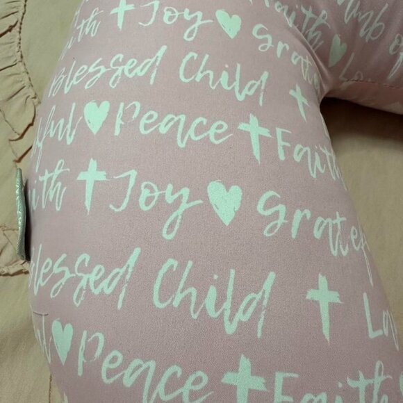 Nursit pink nursing pillow with white logo. - Picture 3 of 8